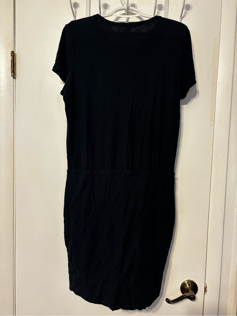 James Perse NAVY Short-Sleeve Jersey Dress